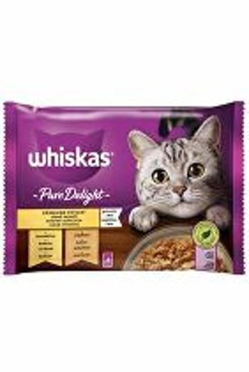 Kapsuly Whiskas. Pure Delight hydinové želé 4x85g + Množstevná zľava