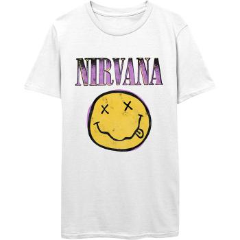 Nirvana tričko Xerox Smiley Pink  one_size