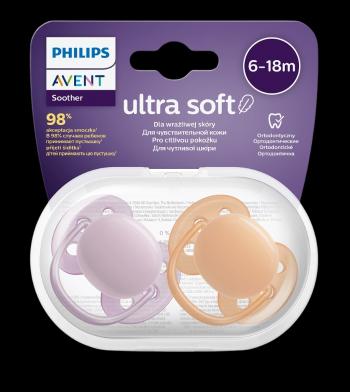 PHILIPS AVENT Cumlík Ultrasoft Premium neutral 6-18m dievča 2 ks