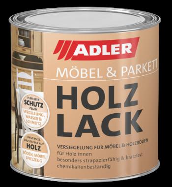 ADLER HOLZLACK - Univerzálny vodou riediteľný lak na nábytok a drevené parkety lesklý 0,375 L