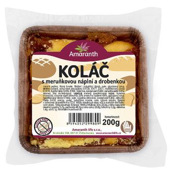 AMARANTH Bezlepkový koláč trený s marhuľovou náplňou a posýpkou 200 g