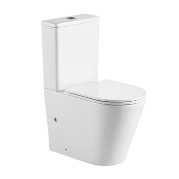 MEREO - WC kombi, vario odpad, kapotované, Smart Flush RIMLESS, keramické, vr. sedátka VSD91T1