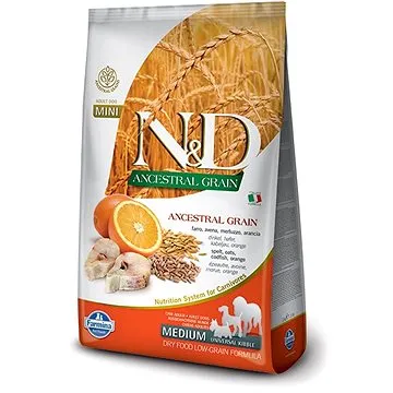 N&D low grain dog adult codfish & orange 2,5 kg (8010276021496)