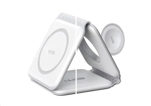 WG - Bezdrôtová nabíjačka WGMaxFlex 3in1 / Skladacia / 15W+5W+2.5W / WG 42 / white