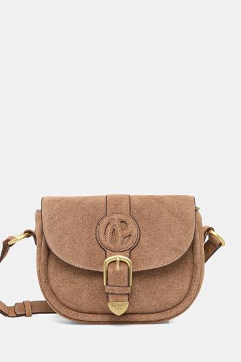 Semišová kabelka Pepe Jeans CRISHA PURE hnedá farba, PL031641