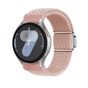 BRAIDED Nylonový remienok pre Samsung Galaxy Watch 7 (40 / 44 mm) PINK SAND