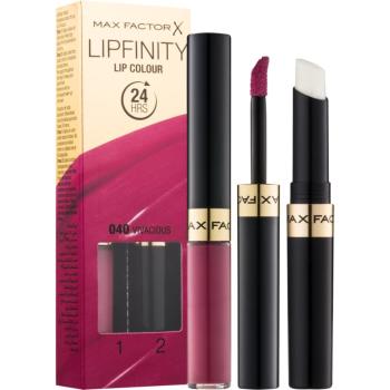 Max Factor Lipfinity Lip Colour hosszan tartó rúzs balzsammal árnyalat 040 Vivacious 4,2 g