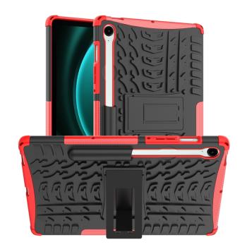 STAND Extra odolný obal Samsung Galaxy Tab S9 FE / Tab S10 FE červený