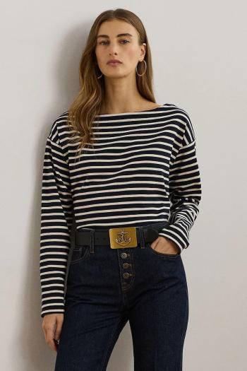 Bavlnený sveter Lauren Ralph Lauren tmavomodrá farba, 200957604