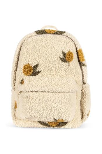 Detský ruksak Konges Sløjd JODY TEDDY BACKPACK GRS béžová farba, malý, vzorovaný, KS102604