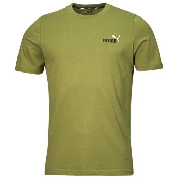 Puma  ESS+ 2 COL SMALL LOGO TEE  Tričká s krátkym rukávom Kaki