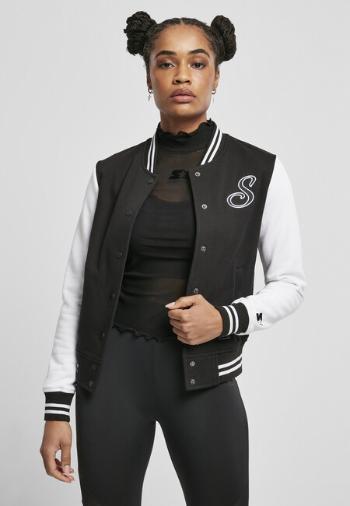 Ladies Starter Sweat College Jacket black/white - M