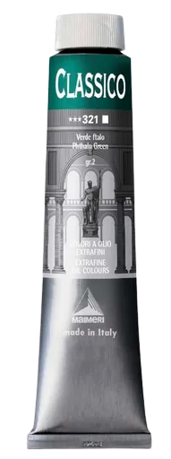 MAIMERI CLASSICO - Extra jemné olejové farby 321 - phthalo green, 0,2 L
