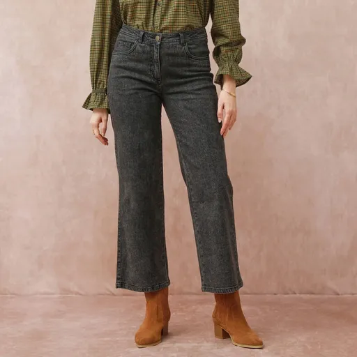 Široké 7/8 džínsy