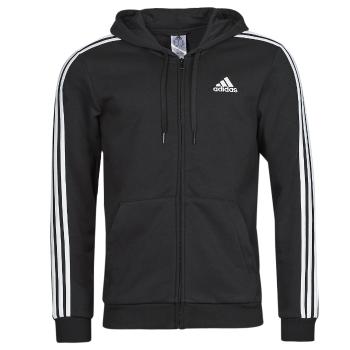 adidas  3 Stripes FL FULL ZIP HD  Bundy Čierna