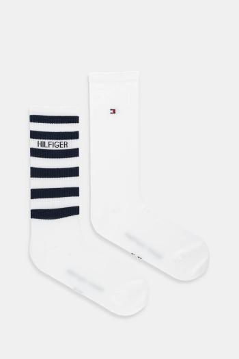 Ponožky Tommy Hilfiger 2-pak biela farba, 701236735