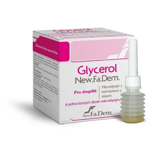 GLYCEROL Mikroklystír pre dospelých 6 x 9 g
