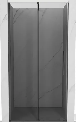 MEXEN/S - Velár posuvné sprchové dvere 110, grafit, grafit kartáčovaná 871-110-000-41-66