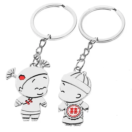 Kľúčenky pre pár - chlapec a dievča, čínske ornamenty