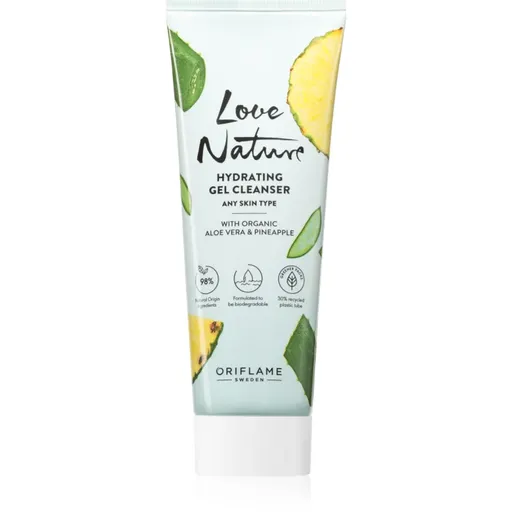 Oriflame Love Nature Organic Aloe Vera & Pineapple hydratačný čistiaci gél 125 ml