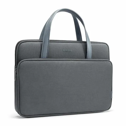 tomtoc Premium Briefcase – 14" MacBook Pro (2021), sivá