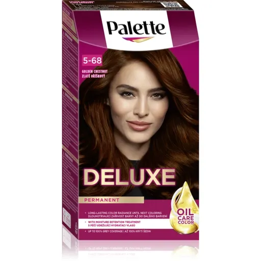 Schwarzkopf Palette Deluxe permanentná farba na vlasy odtieň 5-68 Golden Chestnut 1 ks