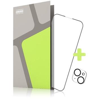 Tempered Glass Protector rámikové na iPhone 14 Max + sklo na kameru (TGR-IP14M-BL)
