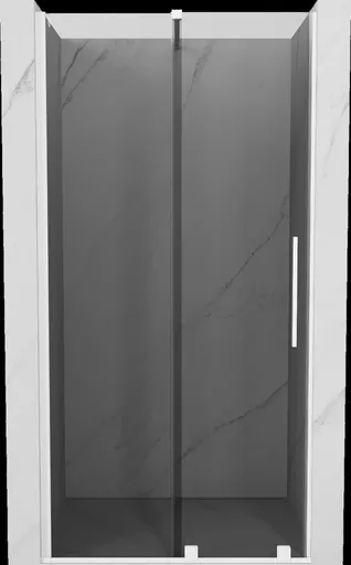 MEXEN/S - Velár posuvné sprchové dvere 110, grafit, biela 871-110-000-41-20