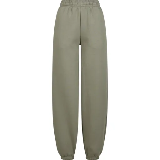 Build Your Brand Hebké dámske tepláky Fluffy - Svetlá olivová | 3XL