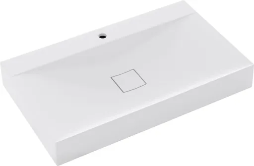 MEXEN - Poli umývadlo na dosku liaty mramor 100 x 48, biela 23021001