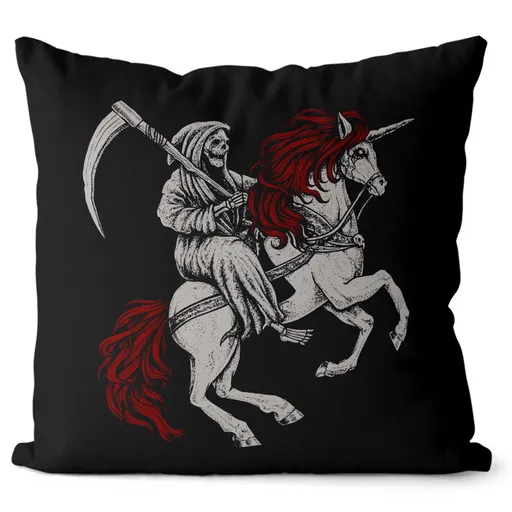 Vankúš Gothic unicorn (Veľkosť: 40 x 40 cm)