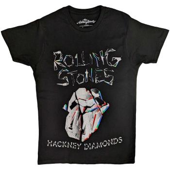 The Rolling Stones tričko Hackney Diamonds Faded Logo Čierna XXL