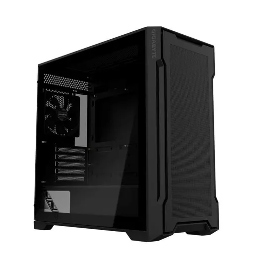 GIGABYTE case GB-C102G, Mid Tower, 2x USB3.0, Priehľadná bočnica, 2x 120mm Fan, čierna