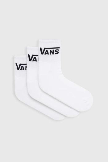 Ponožky Vans 3-pak pánske, biela farba