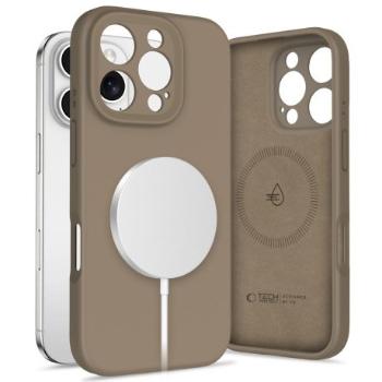 Tech-Protect Liquid Silicone MagSafe kryt na iPhone 16 Pro Max, hnedý