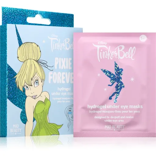 Mad Beauty Disney Tinkre Bell Hydrogel Under Eye Patches gélové vankúšiky na očné okolie 3 pár
