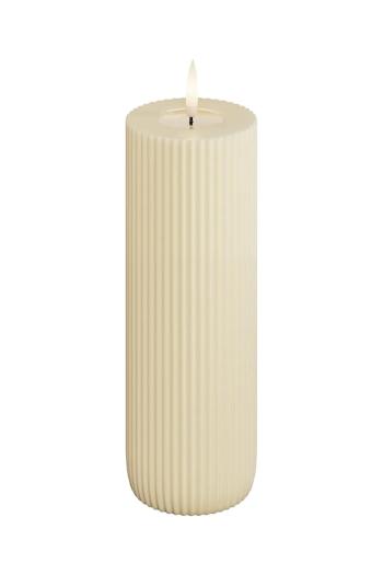 Led sviečka Deluxe Homeart 7,5 x 15 cm béžová farba