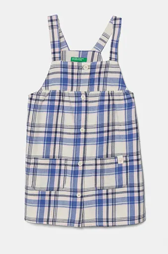 Dievčenské bavlnené šaty United Colors of Benetton