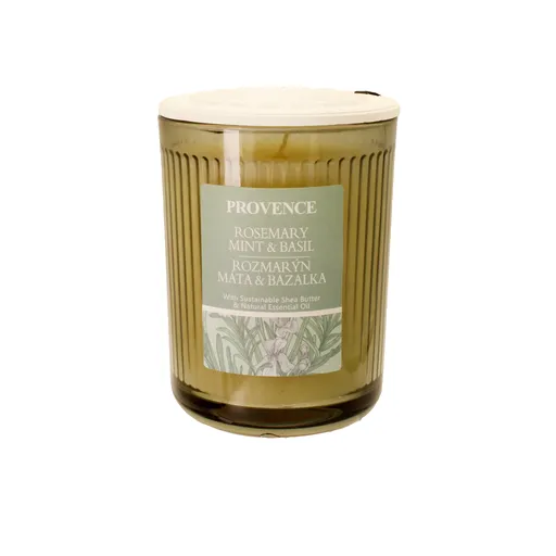 Vonná sviečka v skle PROVENCE 30 hodín rozmarín, mäta, bazalka