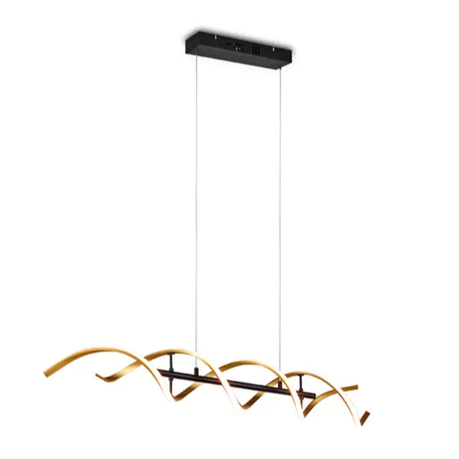 Trio Sequence led závesné osvetlenie zlatá 341810208 TR341810208