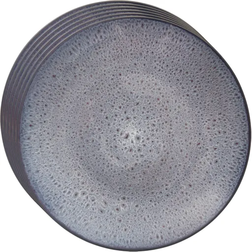 Orion Súprava keramických plytkých tanierov Glaze fialová 27 cm, 6 ks