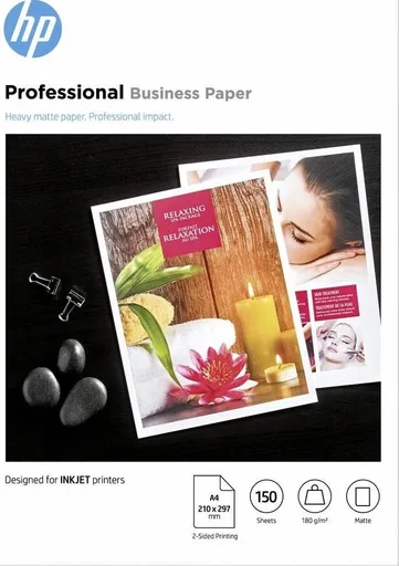 HP PROF MATTE FSC 7MV79A, 180 g/m2, A4, 150ks, matný, biely, foto papier