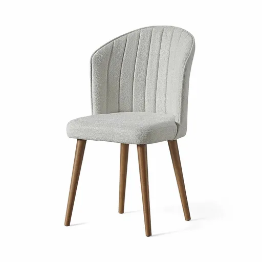 Súprava jedálenských stoličiek Rubi Cream and Walnut, 2 ks, 2 ks