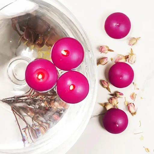 Weltbild Plovoucí svíčka, 10 ks, růžová