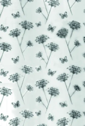 BISK - Záves sprchový FLOS black/whit