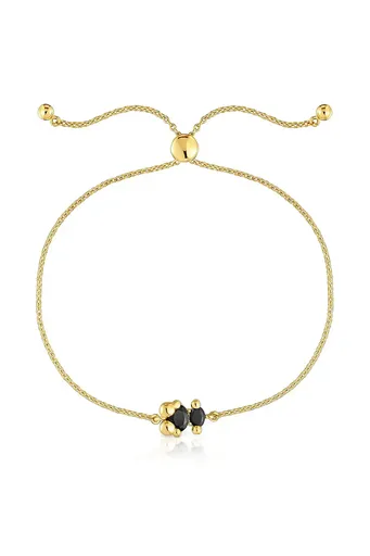 Strieborný pozlátený náramok Tous Bold Bear Gem