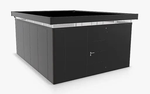 Biohort Záhradný domček BIOHORT Casanova 430 × 530 cm (tmavo šedá metalíza) Orientácia dverí vpravo