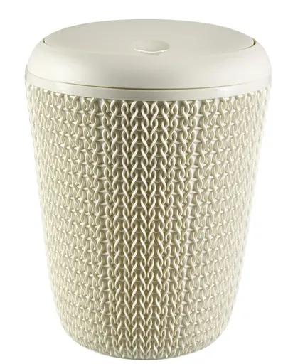 CURVER Kúpeľňový kôš KNIT 7l | krémová