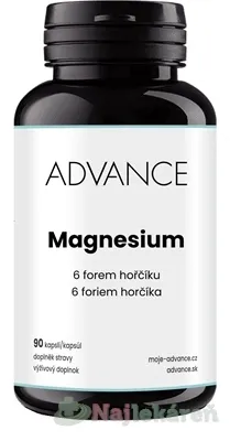 ADVANCE Magnesium - 6 foriem horčíka 90 kapsúl