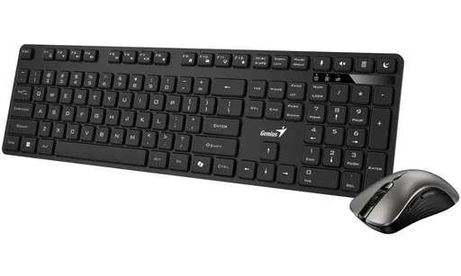 Genius KM-8216S Set klávesnice a myši, bezdrôtový, CZ+SK layout, 2,4 GHz, mini USB prijímač, Copilot kláves, čierny